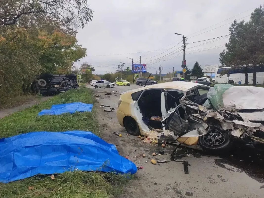 Страшное ДТП произошло в районе дома N 143а на улице Шоссейной в Находке Страшное ДТП произошло в районе дома N 143а на улице Шоссейной в Находке
