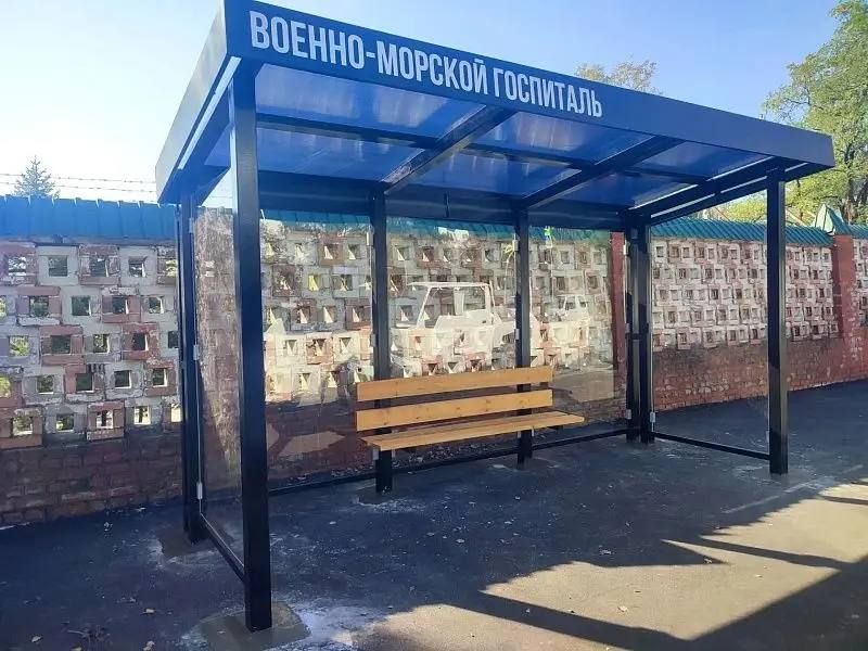 Шесть новых остановочных павильонов смонтировали на улицах Владивостока Шесть новых остановочных павильонов смонтировали на улицах Владивостока