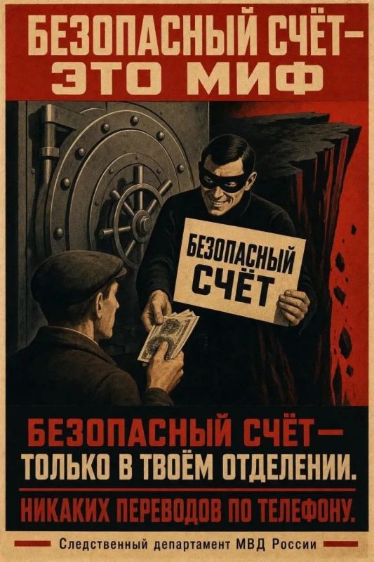 Мошенники давят на эмоции: «ваши деньги в опасности», «нужно срочно спасти средства», «переведите на безопасный счёт»
