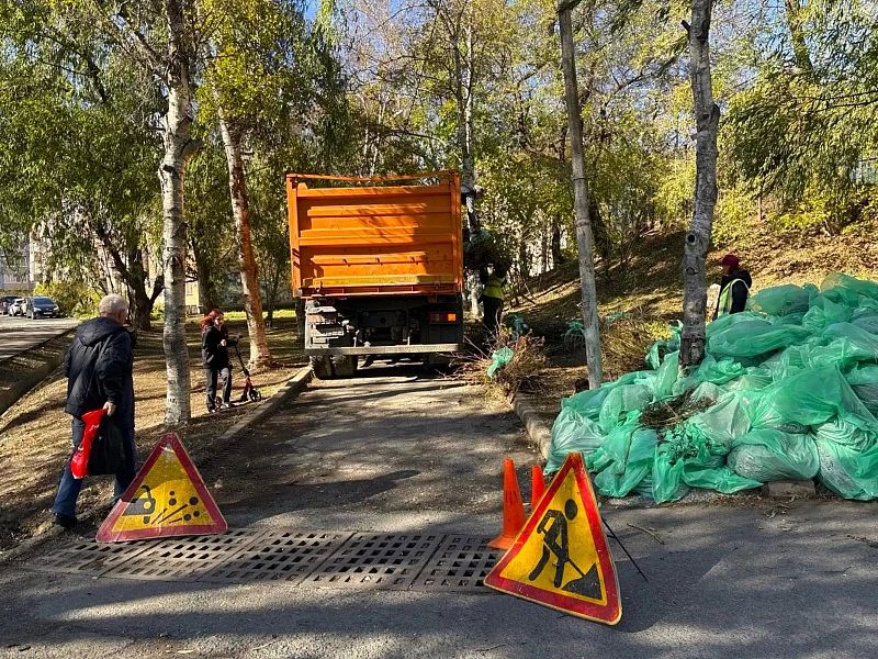 Во Владивостоке продолжается осенний месячник чистоты