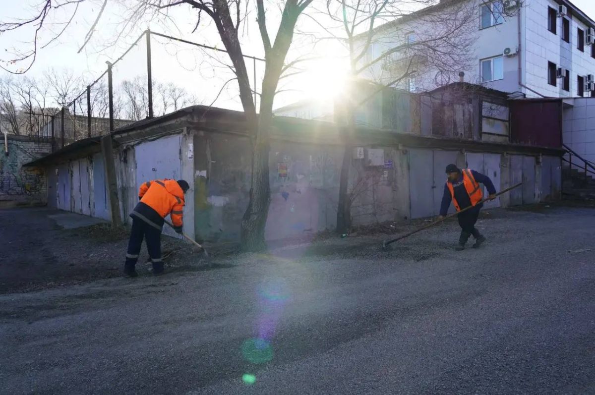 Дорога на улице Ветеранов в Уссурийске приведена в порядок Дорога на улице Ветеранов в Уссурийске приведена в порядок