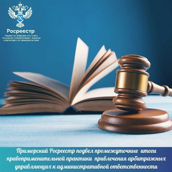 Приморский Росреестр подвел промежуточные итоги правоприменительной практики привлечения арбитражных управляющих к административной ответственности