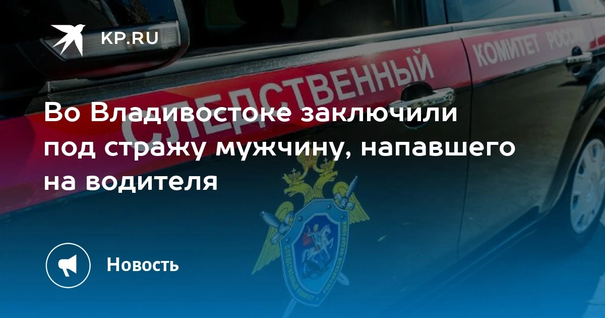 Во Владивостоке задержали мужчину за нападение на водителя